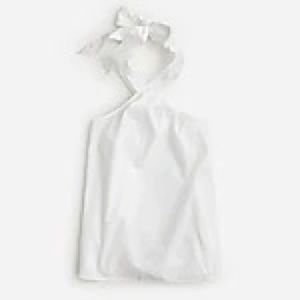 J.Crew Organic cotton poplin halter top BL707